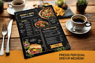 design menu boards digital tv for restaurant