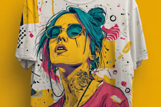 design a creative graphic t shirt design