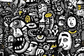 draw anything in minimalist and doodle style