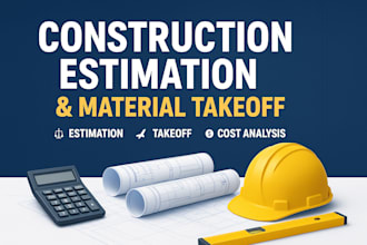 do cost estimation, quantity takeoff, and material take off