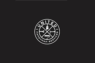 create amazing handyman service logo