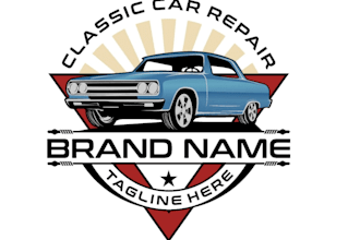 design unique automotive car, bike logo design