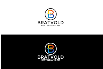 design heating cooling company logo
