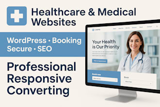 design develop modern wordpress healthcare websites for clinics and hospital