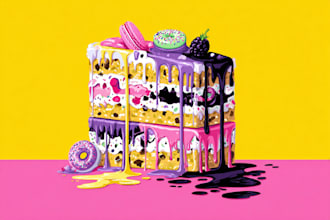 design food pop art of your food pop art