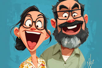 do bighead cartoon caricature from your photo
