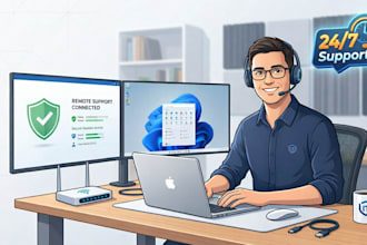 provide professional remote IT support and fix computer issues