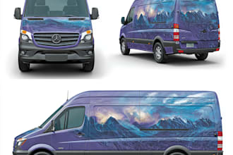 design branding car wrap, vehicle wrap, truck wrap and van wrap design