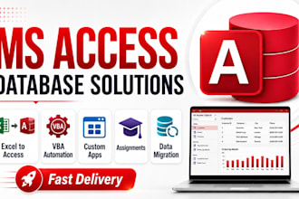 develop microsoft access database project and assignments