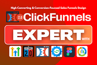 be your clickfunnels expert for sales funnel, landing page, CRM, automation