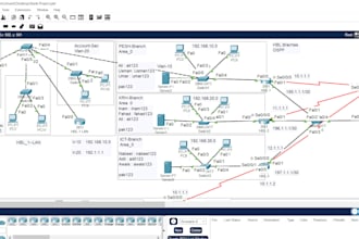 design and simulate networking labs in cisco packet tracer