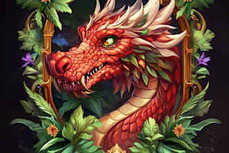 create a fantasy game logo