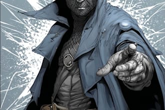 design characters and comic books