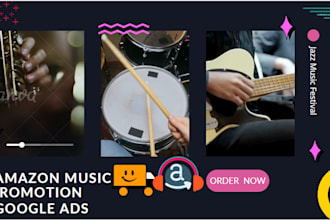 do google ads campaign to amazon music promotion