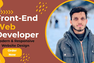build a modern responsive website using react and next js