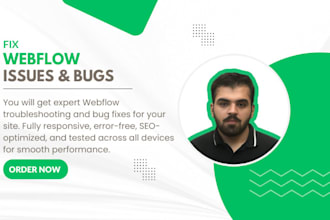 fix issues, bugs, and problems in your webflow website