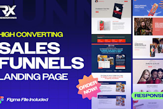 sales funnel and landing page design for online coaches