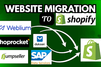 migrate dorik jumpseller dukaan to shopify clone duda weblium website migration