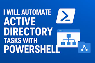 automate active directory tasks with powershell
