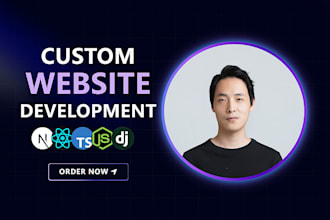 develop custom responsive full stack web app with react and nextjs