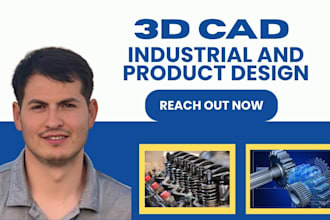 do cad product design, 3d product modelling and 3d package mockup in solidworks
