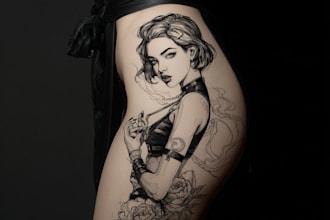 make the custom tattoo design