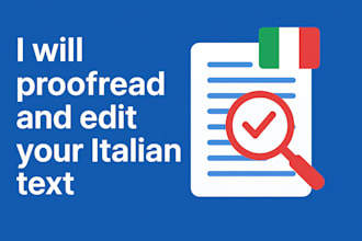 proofread and edit your italian text