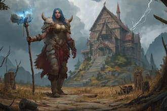 do a dnd party art or dnd character art