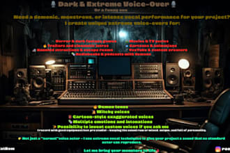 do a fun voice or demon voices