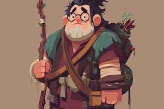 draw 2d game art military character design