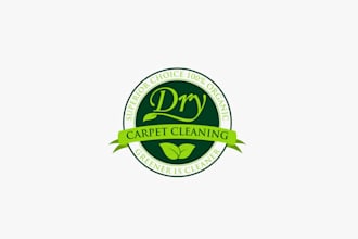 design classic organic dry carpet cleaning logo