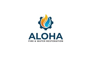 design awesome fire water logo