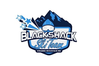 design perfect black shack ski team logo