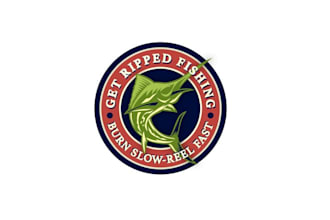 design fishing outdoorsy rugged generation logo