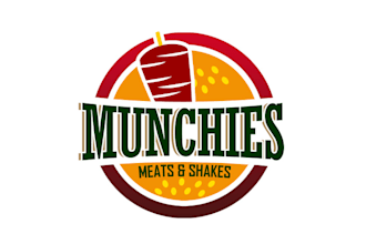 design spotless meats and shakes munchies logo