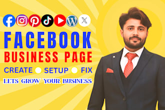 create, setup and optimize facebook business page setup