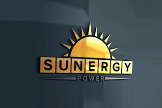 design good looking solar power system logo