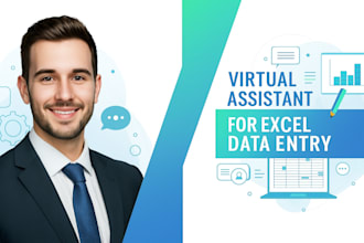 be your data entry virtual assistant for complex lookup and functional data