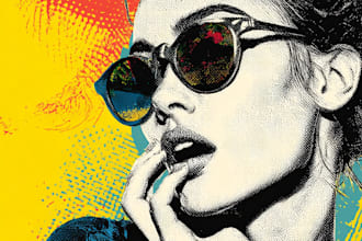 create eye catching pop art for gifts or prints