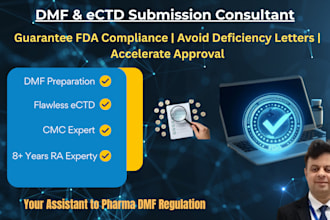 be your consultant for dmf compilation and ectd submission