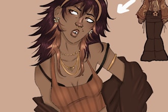 draw any character or person for you oc, dnd commissions
