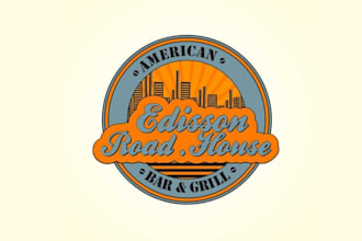 design particular edison road house logo