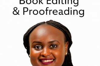 professionally edit and proofread your book, ebook or novel