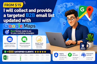 extract b2b leads via google maps, including email addresses when available