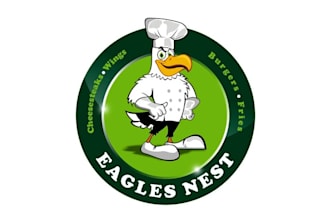 design motivation food truck burger wings logo