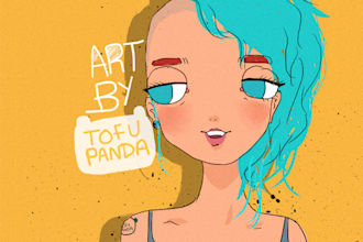 draw you a cartoon portrait with words and slogans