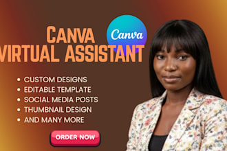 professional canva virtual assistant