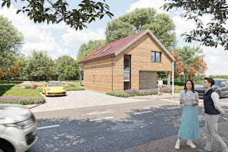 ich erstelle fotorealistische 3d architektur renderings