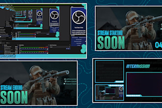 professionally set up your obs studio scenes and profiles