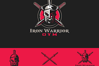 make an modern custom gym, fitness logo design
